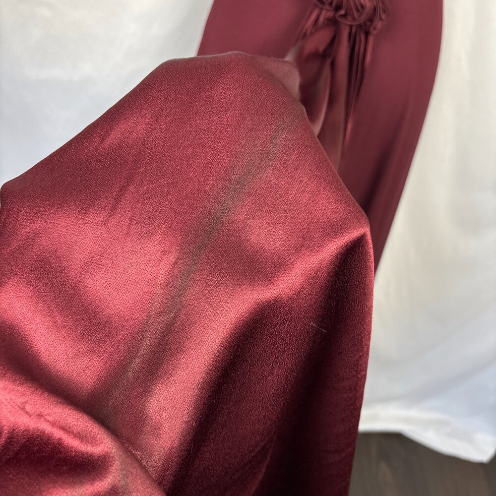 Vintage Burgundy Dress Women’s Size 6 Regency Romantic Castlecore Ren Faire - Picture 8 of 15